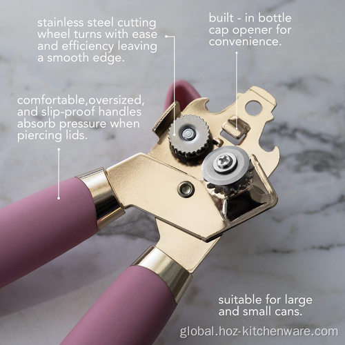 Bottle/Can opener Manual Rose Gold Quality Stainless Steel Can Opener Supplier